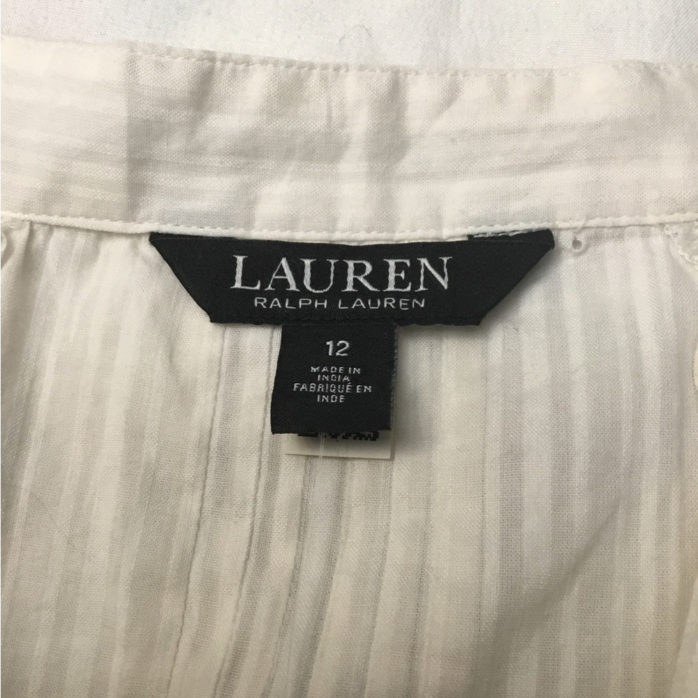 Ralph Lauren Cream Tiered Sundress with Bishop Sleeves - Picture 5 of 15